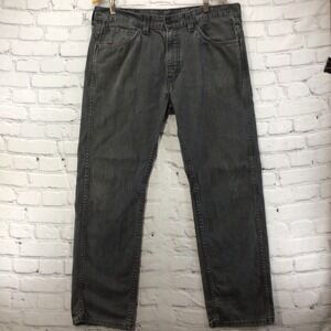 Levis 513 Black Jeans Mens Sz 38X32 Flaws